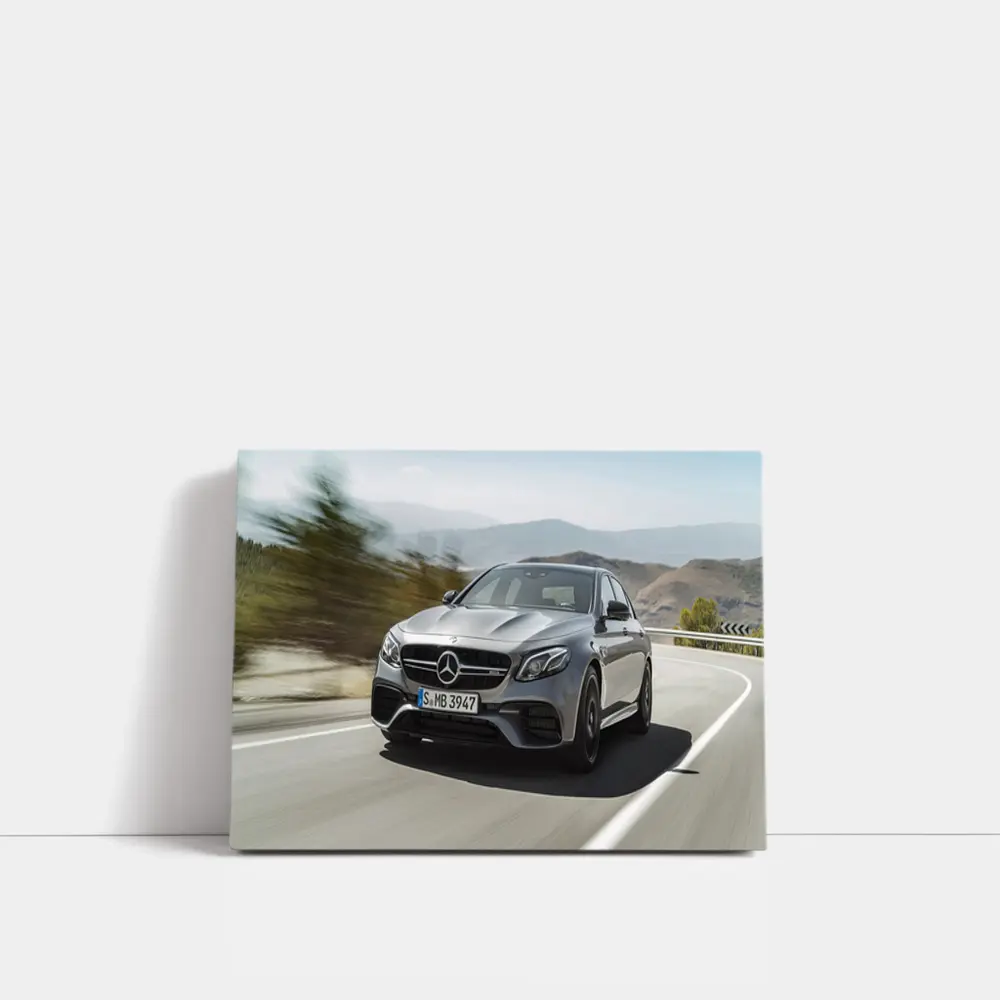 Mercedes-AMG E63 Speeding On Mountain Road – Wall Art