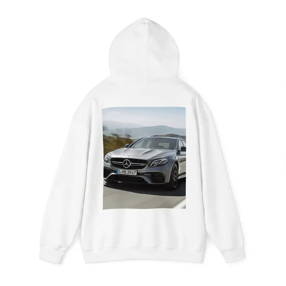 Mercedes AMG E63 Speeding On Mountain Road – Hoodies