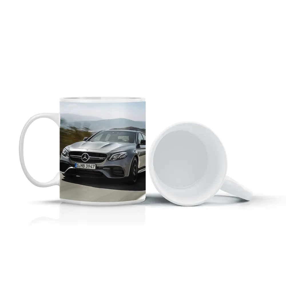 Mercedes AMG E63 Speeding On Mountain Road – Mugs