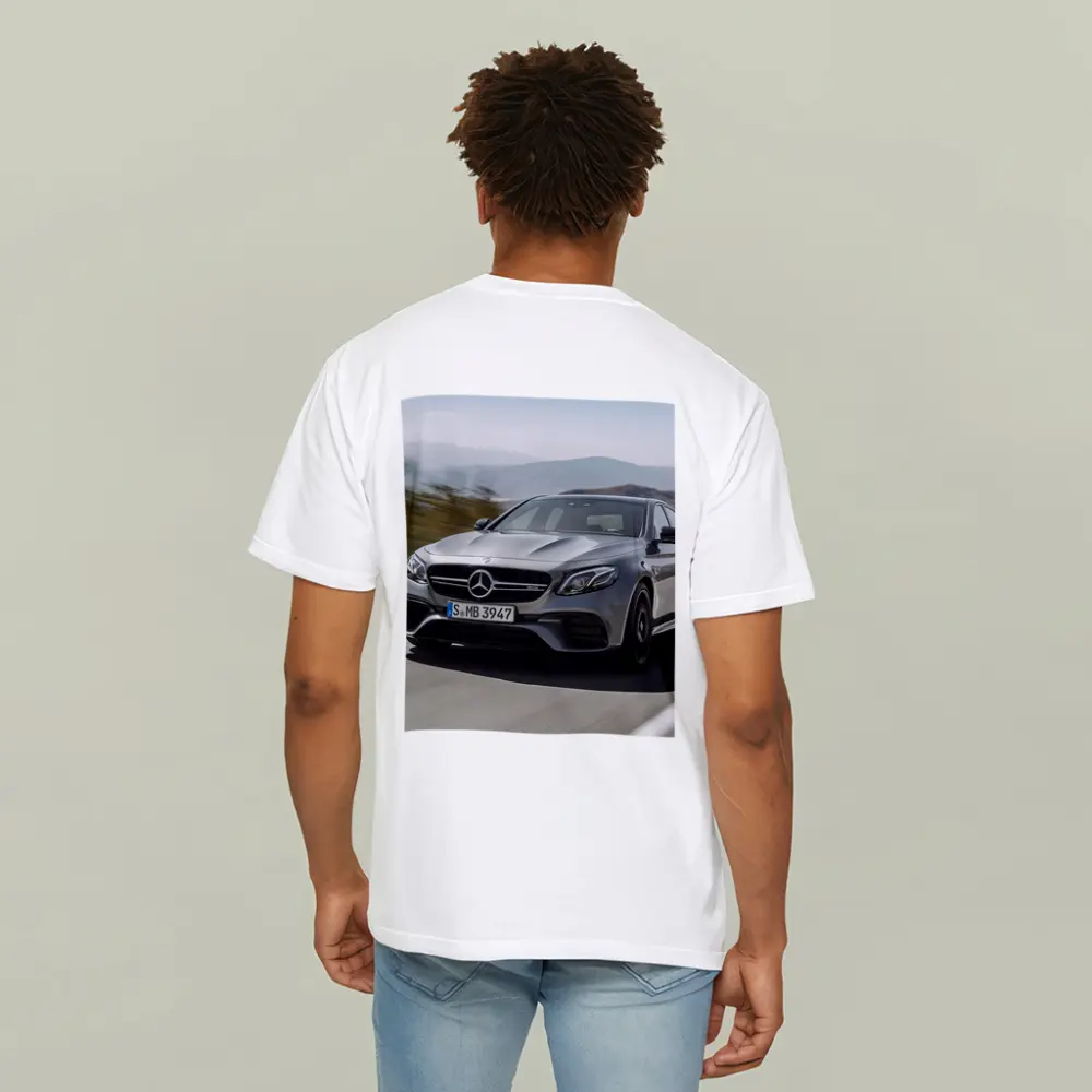 Mercedes AMG E63 Speeding On Mountain Road – T-Shirts