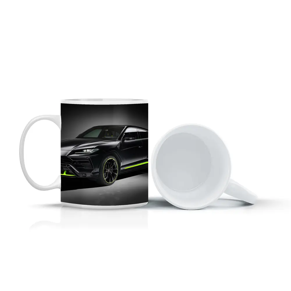 Lamborghini Urus Black Neon Green Studio – Mugs