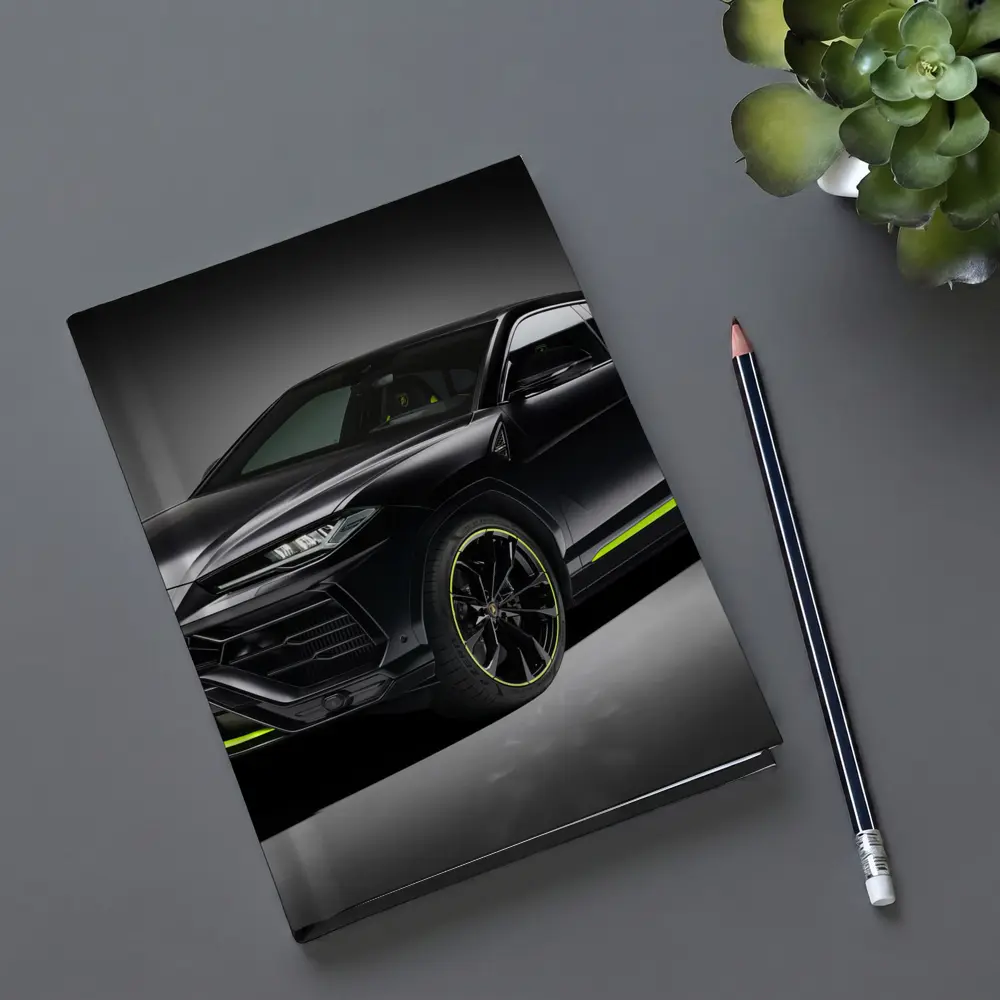 Lamborghini Urus Black Neon Green Studio – Notebooks