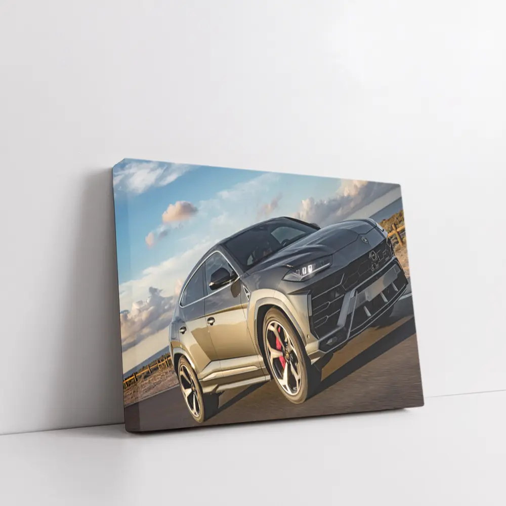 Lamborghini Urus Dark SUV Coastal Road – Wall Art