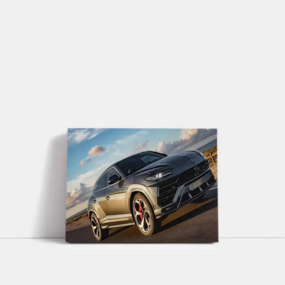 Lamborghini Urus Dark SUV Coastal Road – Wall Art