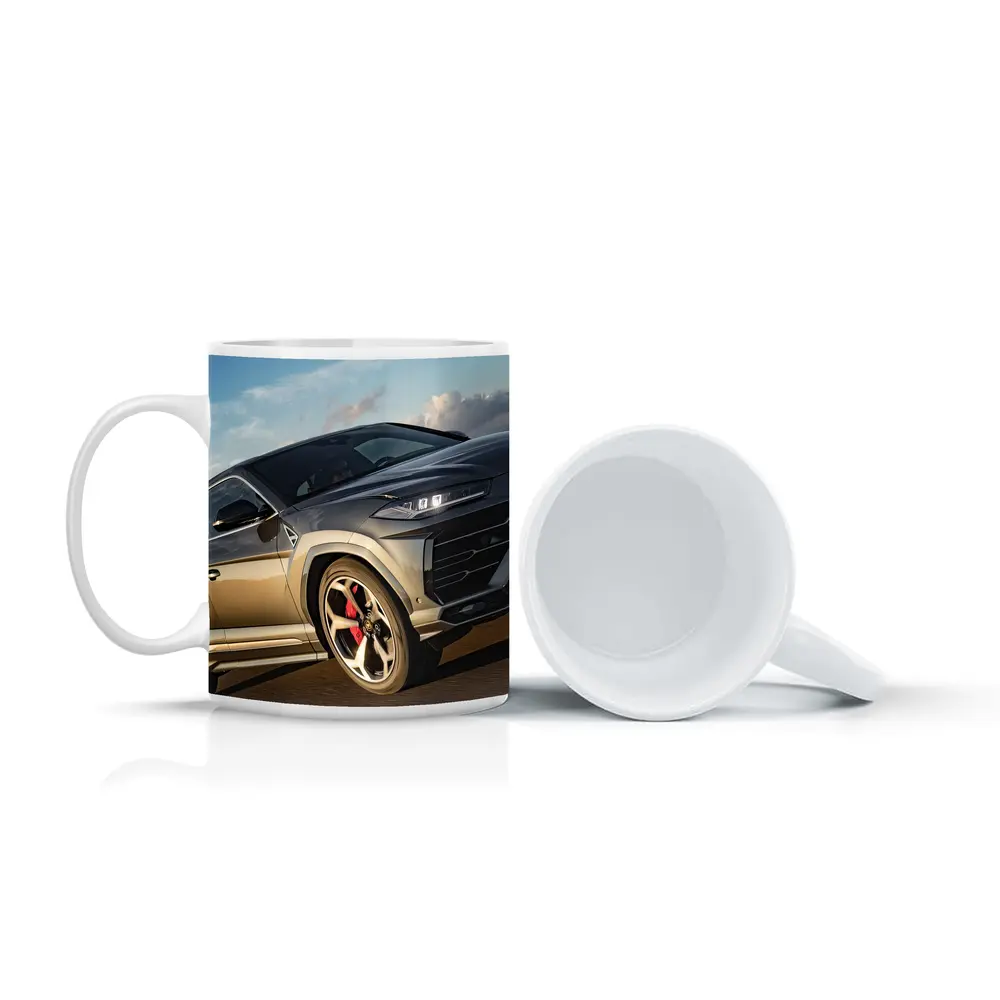 Lamborghini Urus Dark SUV Coastal Road – Mugs