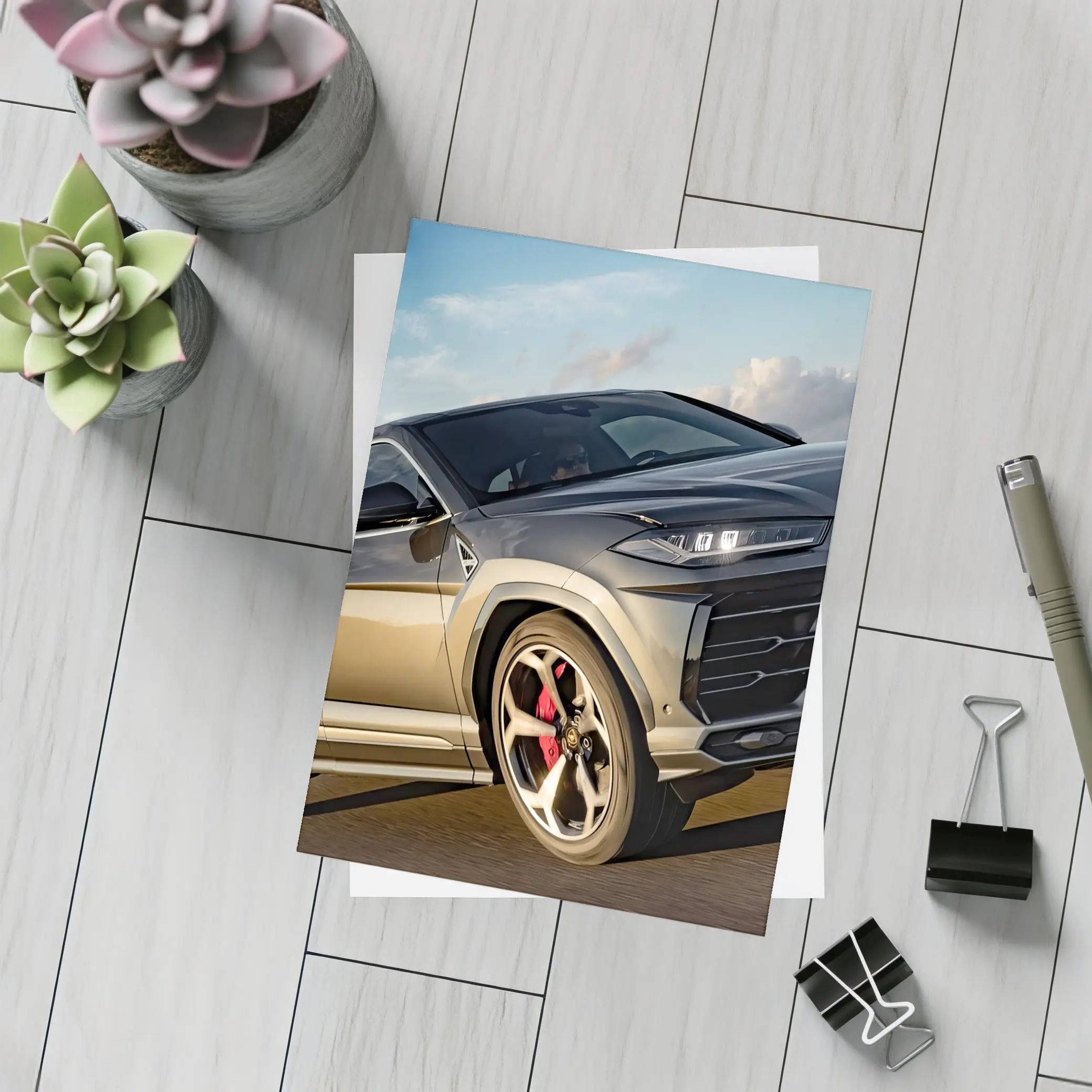 Lamborghini Urus Dark SUV Coastal Road – Postcards