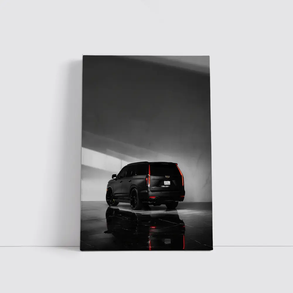 Cadillac Escalade Matte Black Studio Parking – Wall Art
