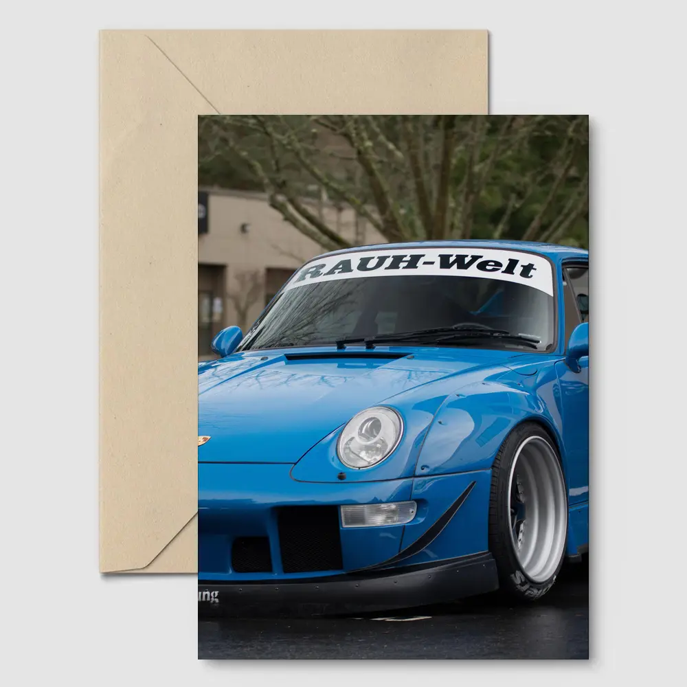 RWB Rauh-Welt Porsche 911 Blue Street – Postcards