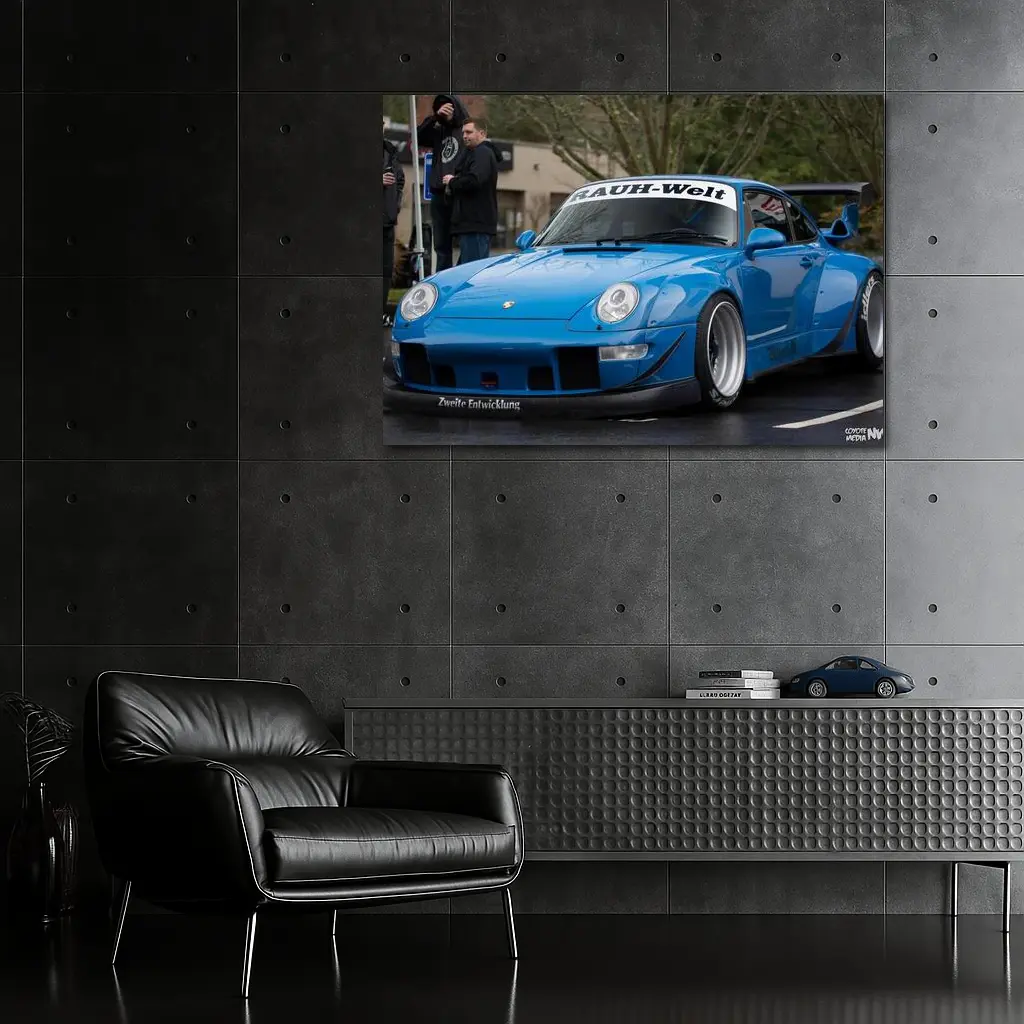 RWB Rauh-Welt Porsche 911 Blue Street – Wall Art