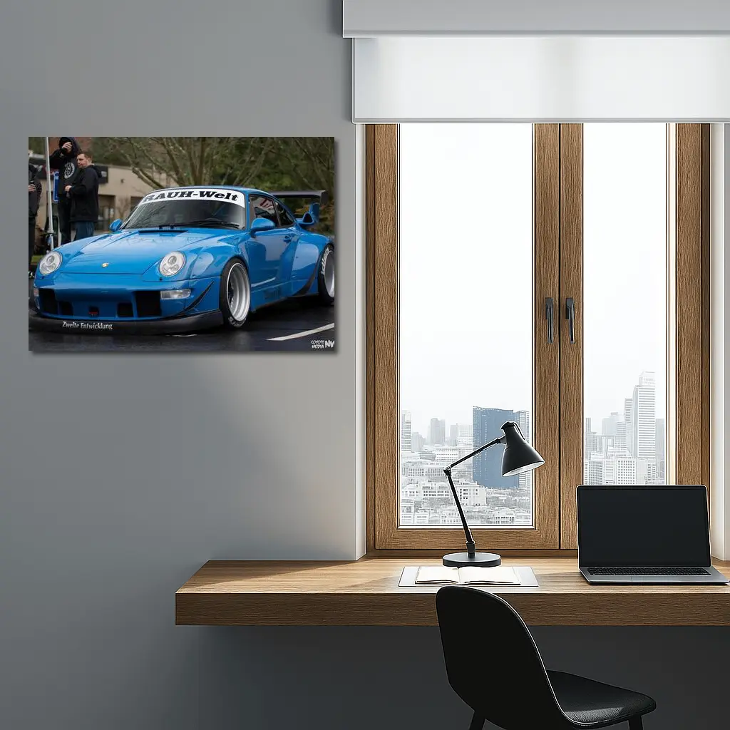 RWB Rauh-Welt Porsche 911 Blue Street – Wall Art