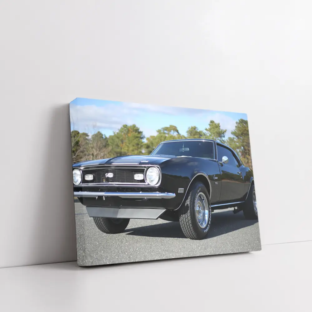 1968 Chevrolet Camaro SS Black Classic – Wall Art