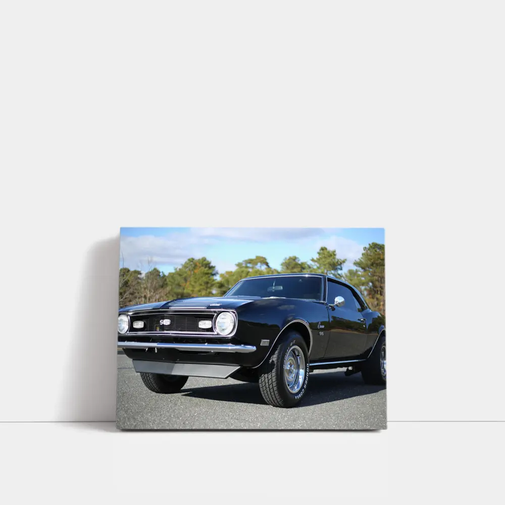 1968 Chevrolet Camaro SS Black Classic – Wall Art