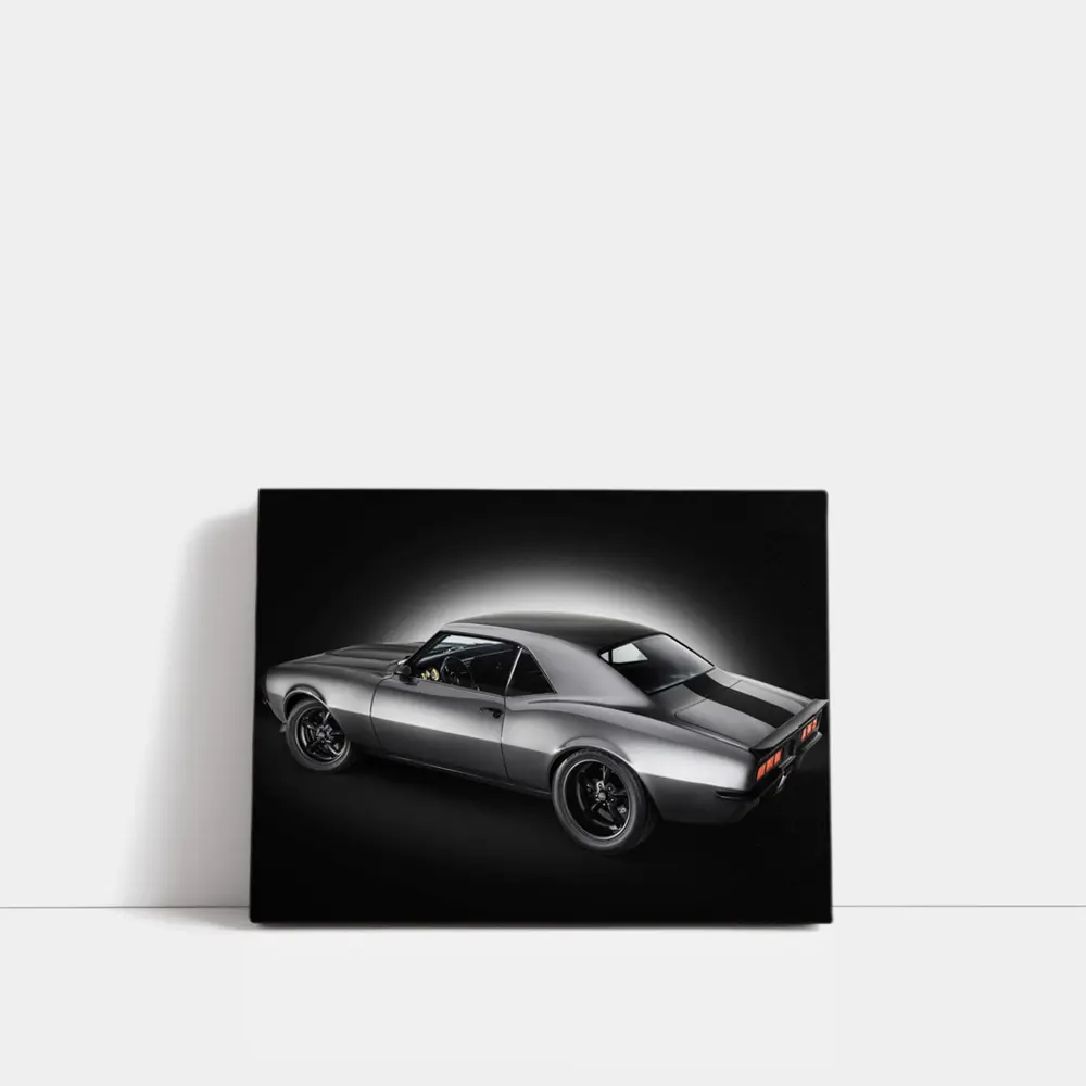 1968 Chevrolet Camaro Custom Muscle Car Dark – Wall Art