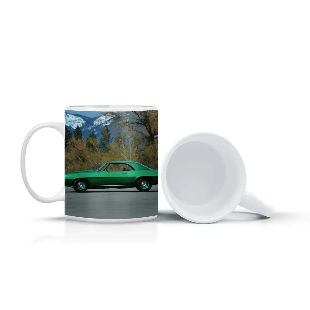 1969 Chevrolet Camaro COPO Green Mountain Backdrop – Mugs
