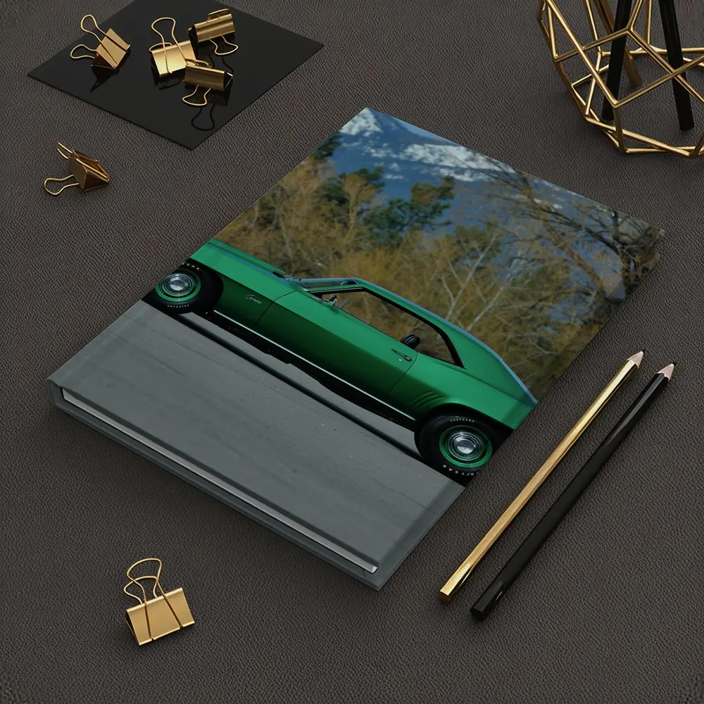 1969 Chevrolet Camaro COPO Green Mountain Backdrop – Notebooks