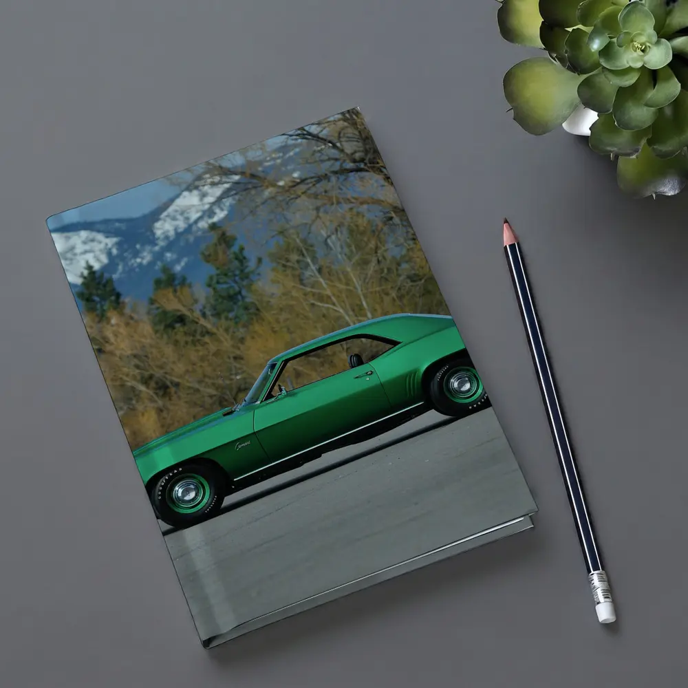 1969 Chevrolet Camaro COPO Green Mountain Backdrop – Notebooks
