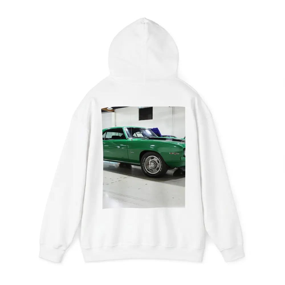 1969 Chevrolet Camaro Green Classic Showroom – Hoodies