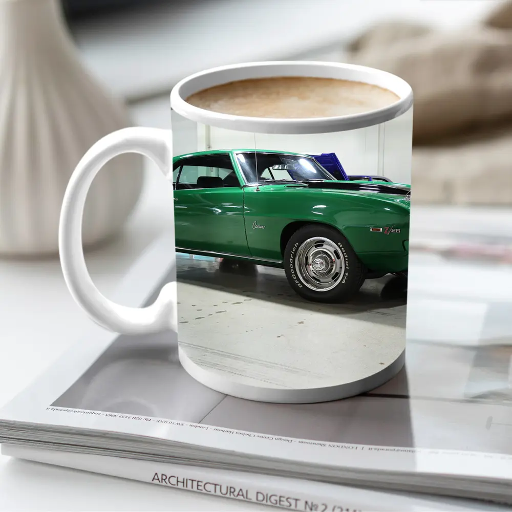 1969 Chevrolet Camaro Green Classic Showroom – Mugs