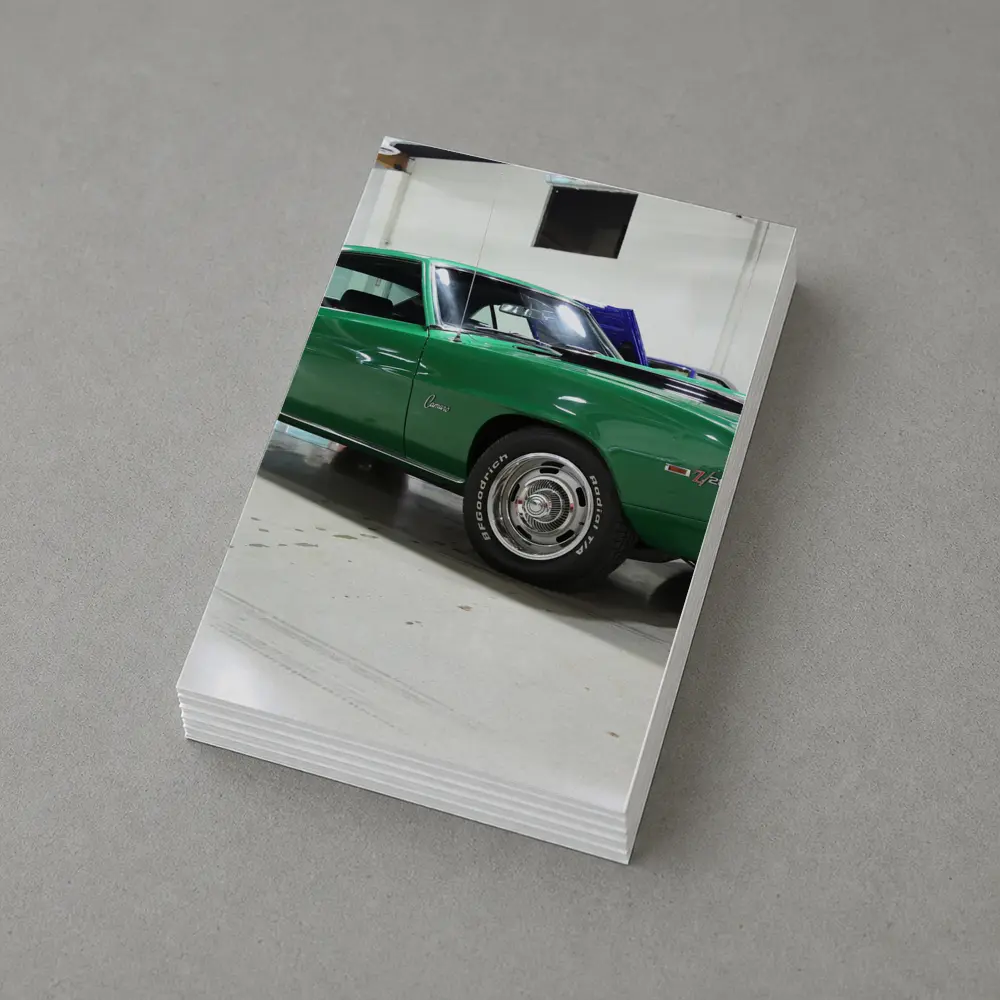 1969 Chevrolet Camaro Green Classic Showroom – Postcards