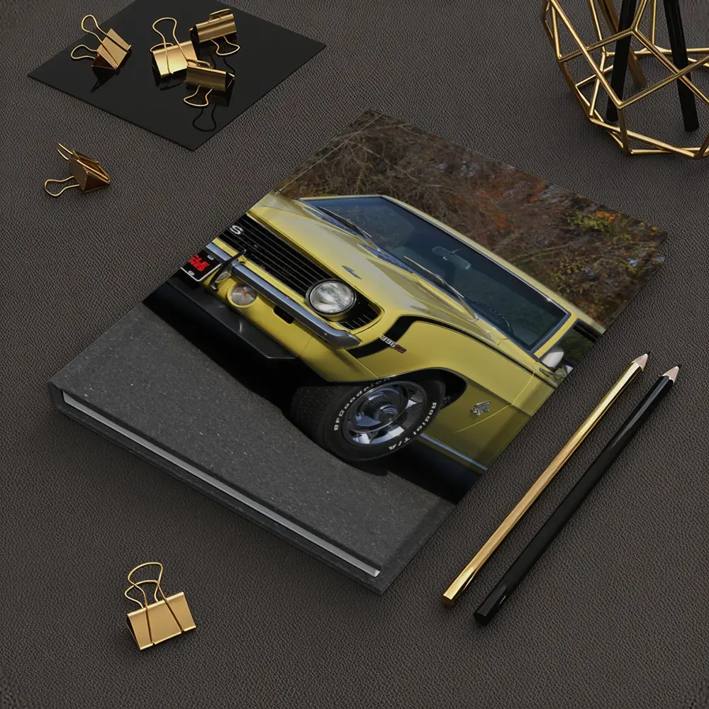 1969 Chevrolet Camaro SS Yellow Classic Muscle – Notebooks