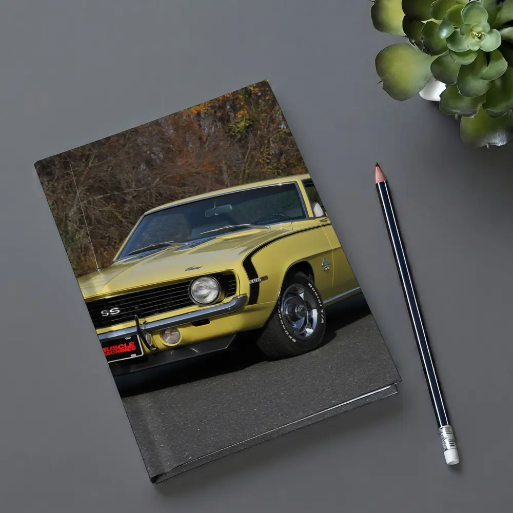 1969 Chevrolet Camaro SS Yellow Classic Muscle – Notebooks