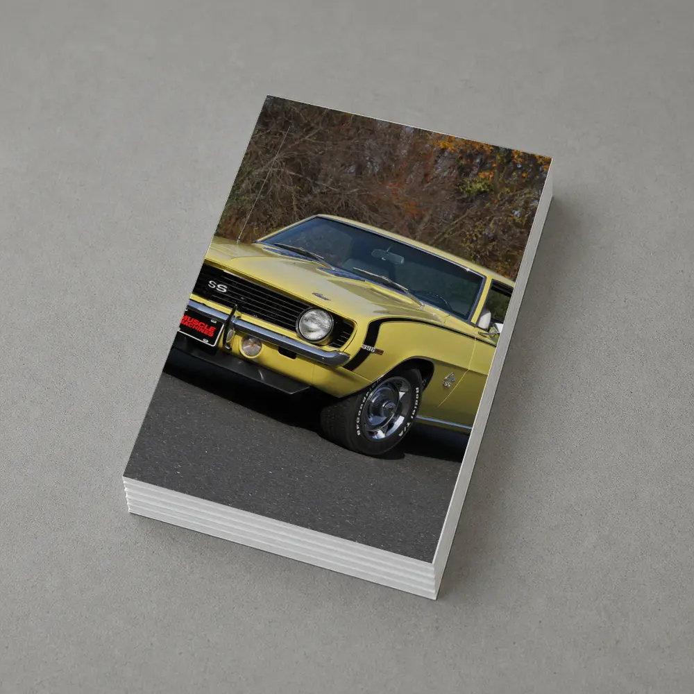 1969 Chevrolet Camaro SS Yellow Classic Muscle – Postcards