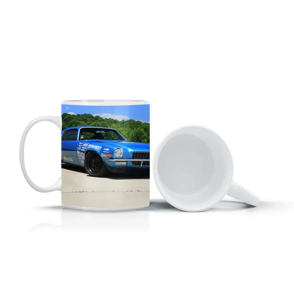 Chevrolet Camaro Blue Race Car Outdoor – Mugs
