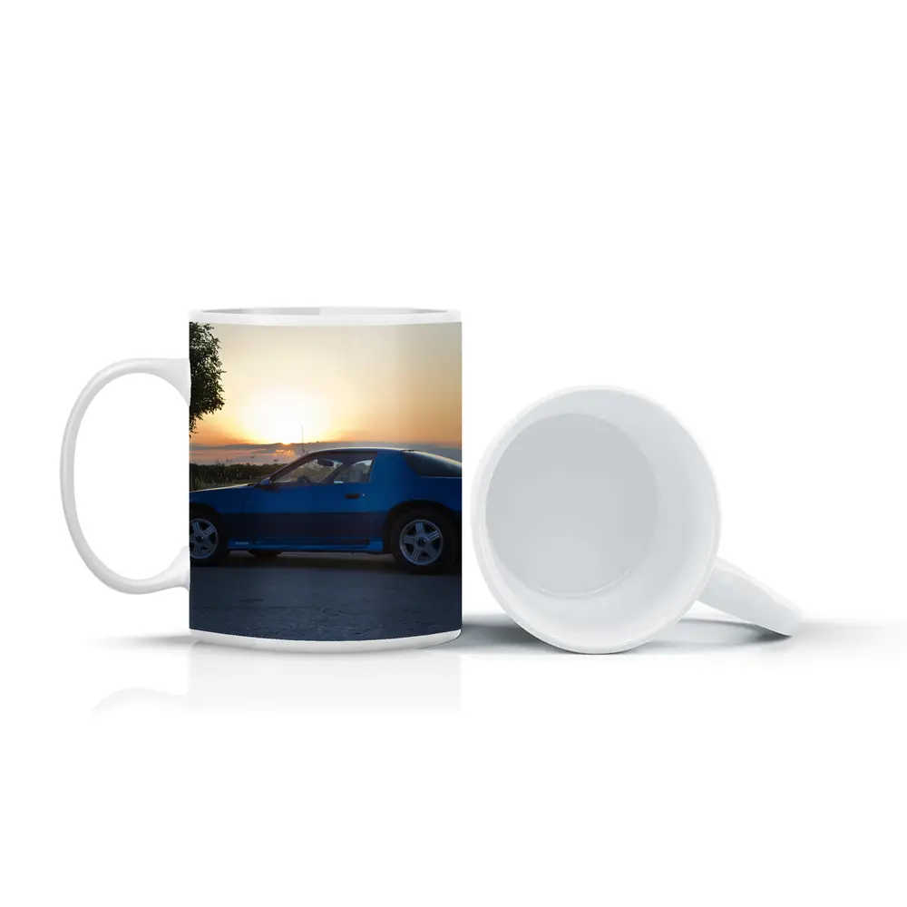 Chevrolet Camaro Z28 Blue Sunset Side Profile – Mugs