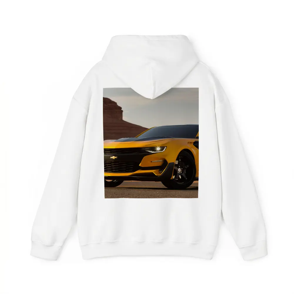 Chevrolet Camaro Bumblebee Desert Rock Formation – Hoodies