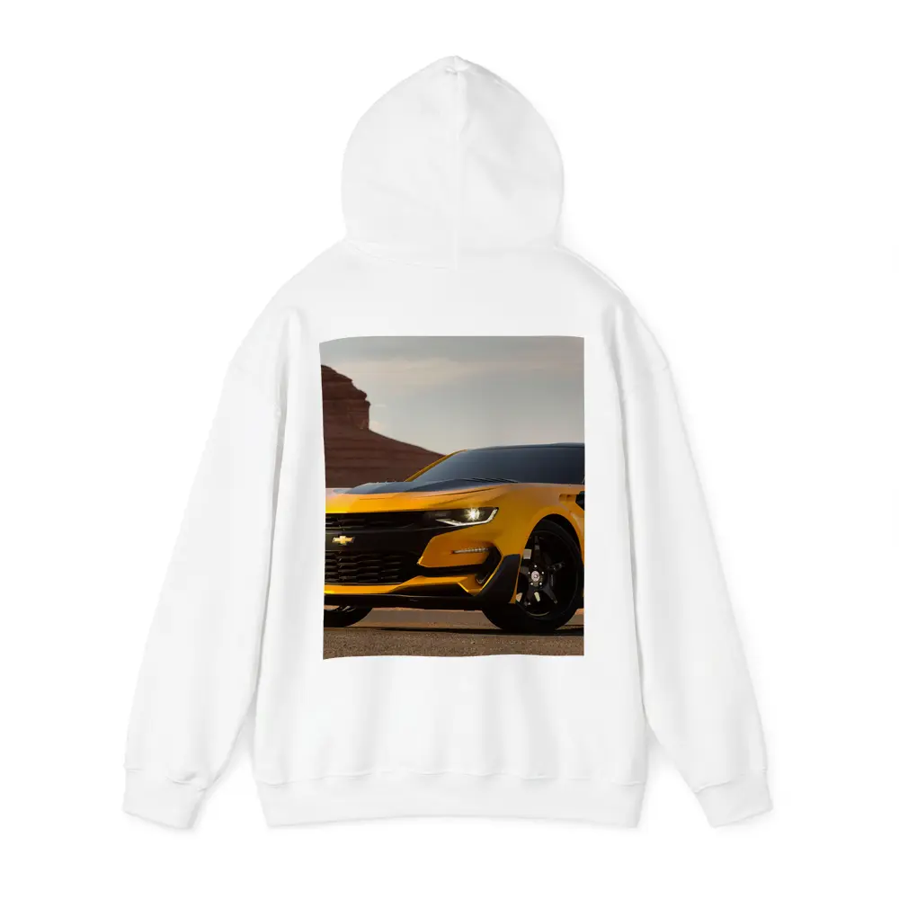 Chevrolet Camaro Bumblebee Desert Rock Formation – Hoodies