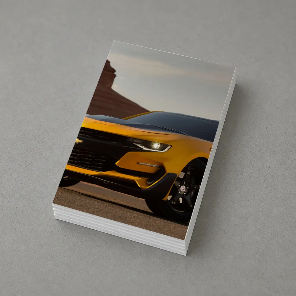 Chevrolet Camaro Bumblebee Desert Rock Formation – Postcards
