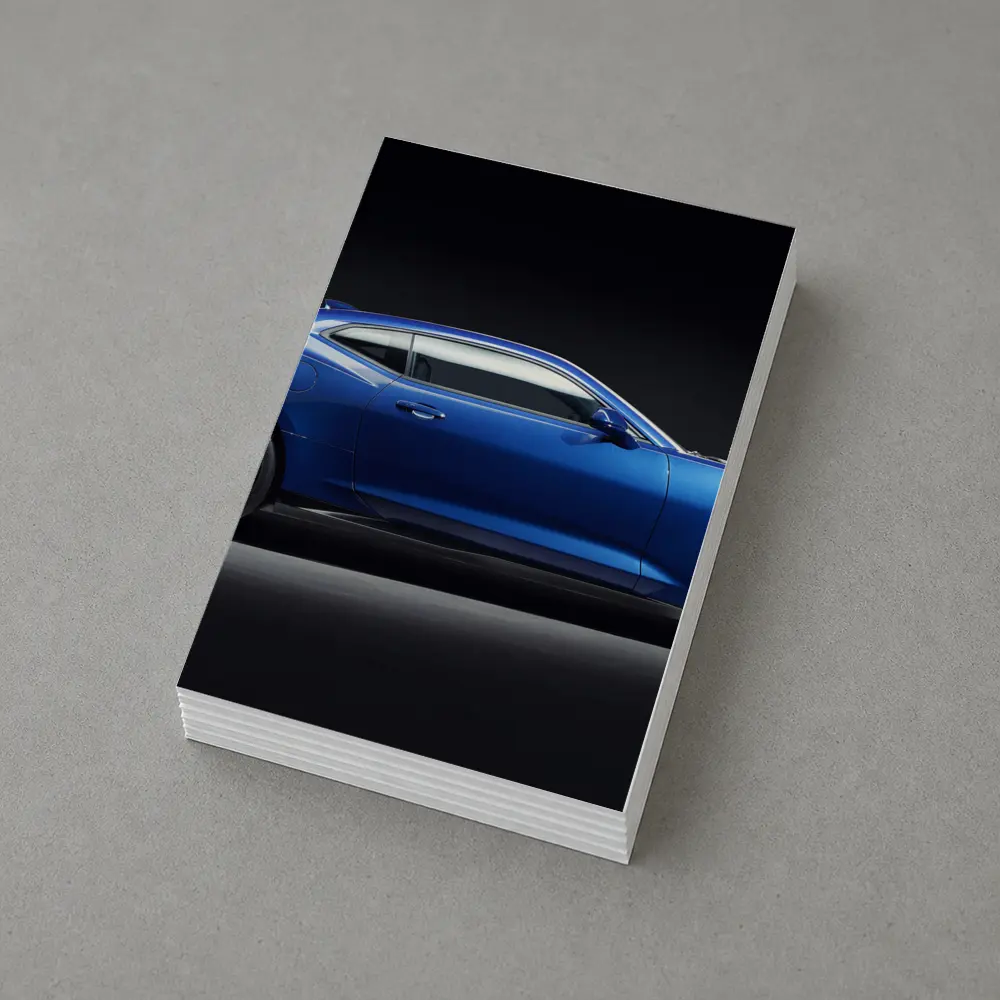 Chevrolet Camaro ZL1 Blue Studio Shot – Postcards