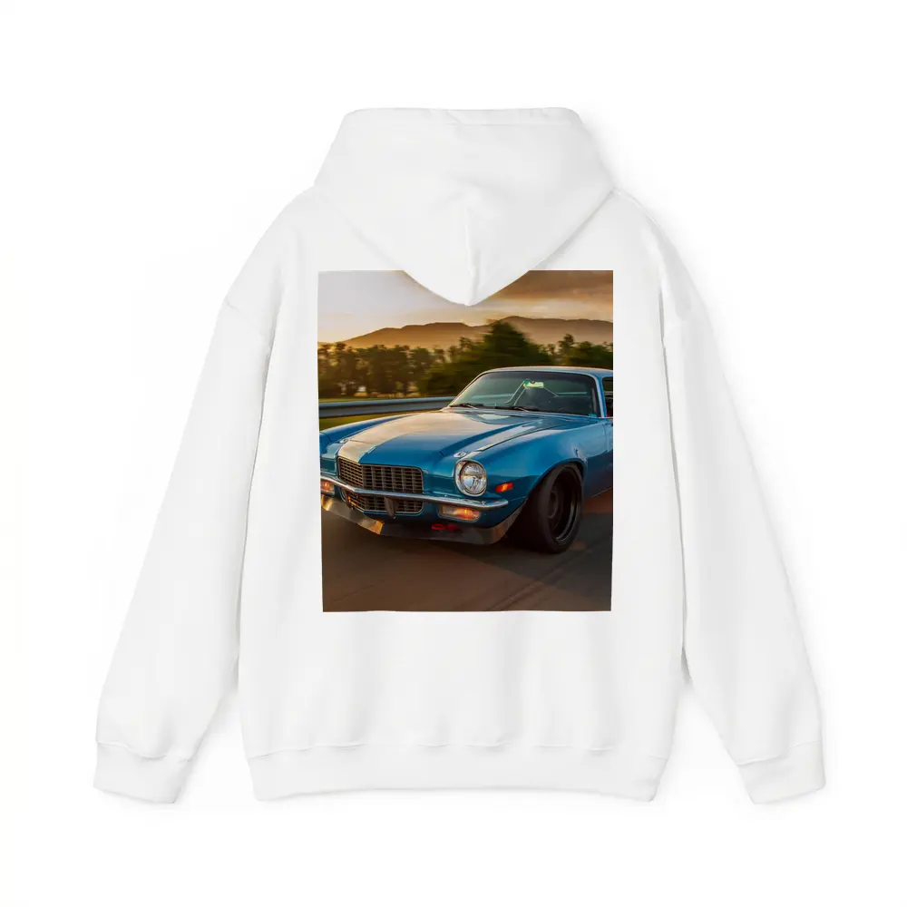 1970 Chevrolet Camaro Blue Sunset Highway – Hoodies