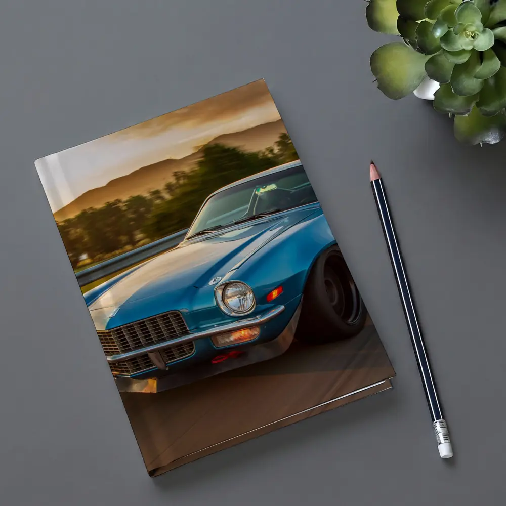 1970 Chevrolet Camaro Blue Sunset Highway – Notebooks