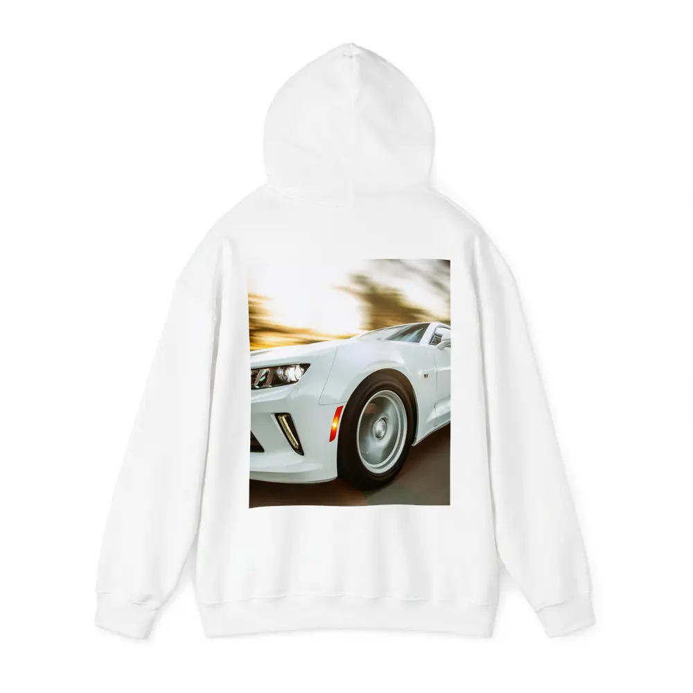 Chevrolet Camaro White Speed Blur Motion – Hoodies