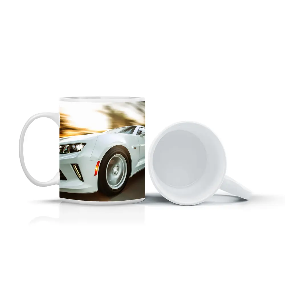 Chevrolet Camaro White Speed Blur Motion – Mugs