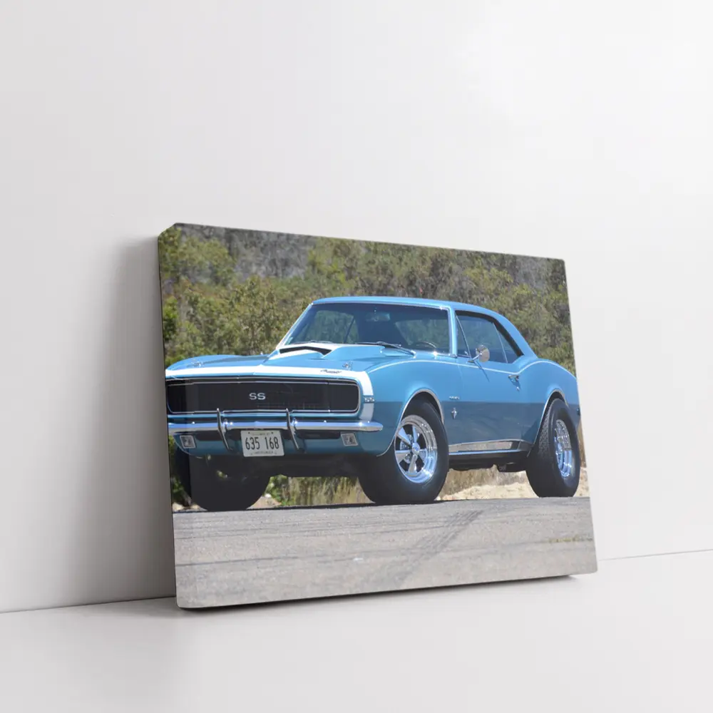 1967 Chevrolet Camaro SS Blue Classic – Wall Art