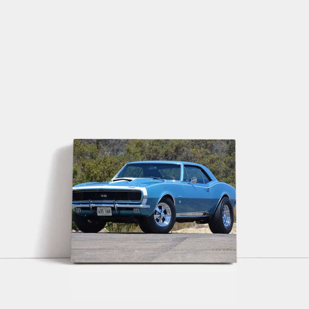 1967 Chevrolet Camaro SS Blue Classic – Wall Art