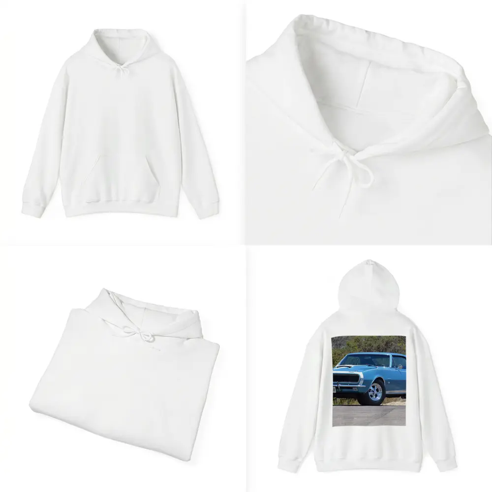 1967 Chevrolet Camaro SS Blue Classic – Hoodies