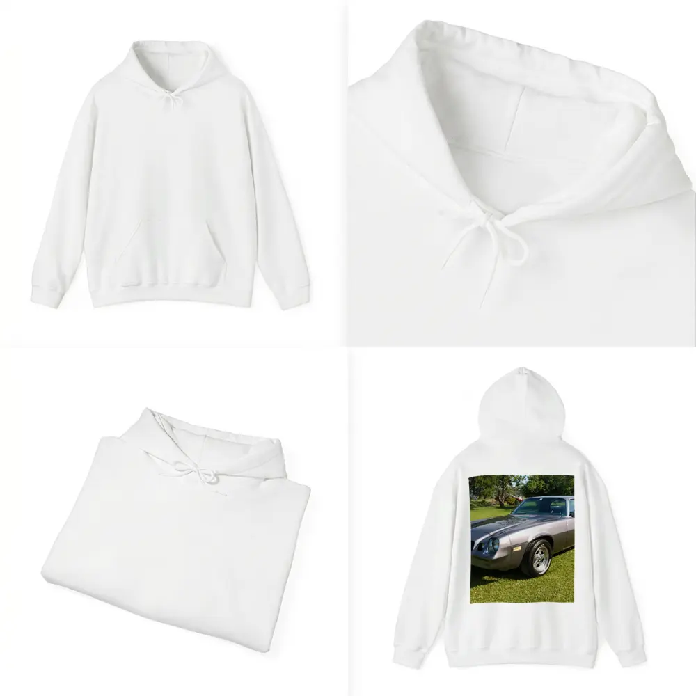 1981 Chevrolet Camaro Silver Muscle Car – Hoodies