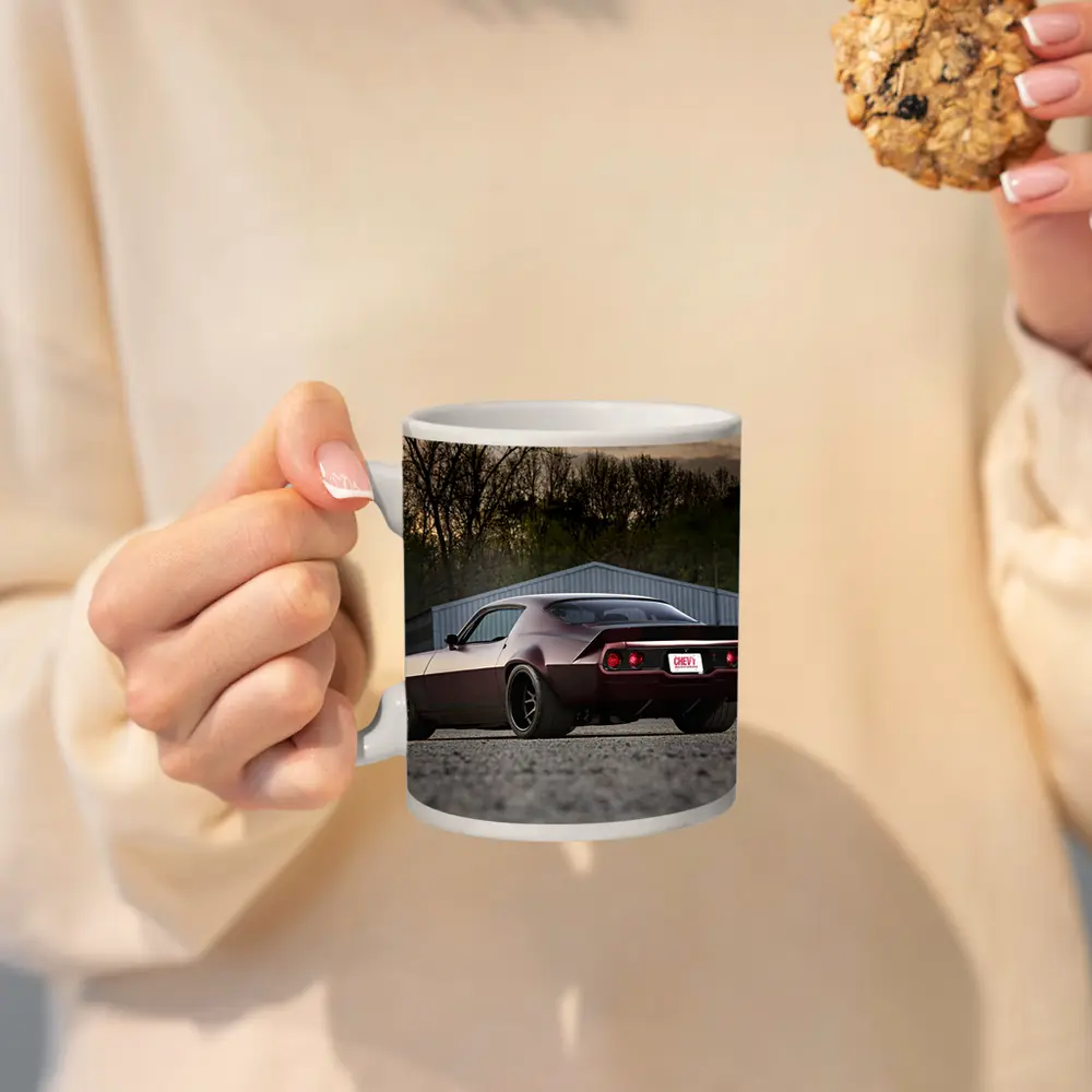 Chevrolet Camaro Muscle Car Dusk Parking Lot – Mugs