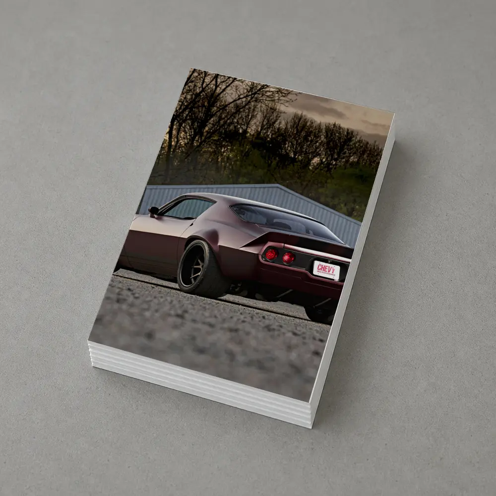 Chevrolet Camaro Muscle Car Dusk Parking Lot – Postcards