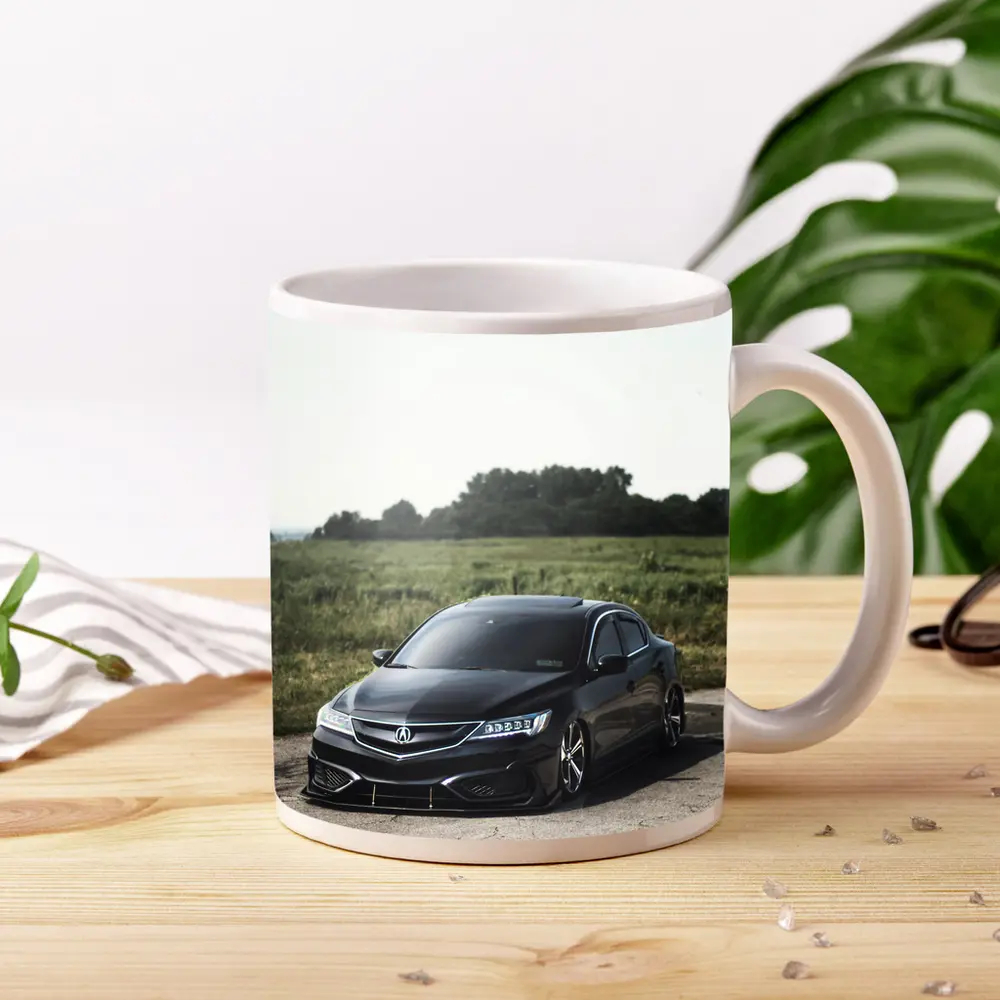 Acura ILX Slammed Black Sedan Open Field – Mugs