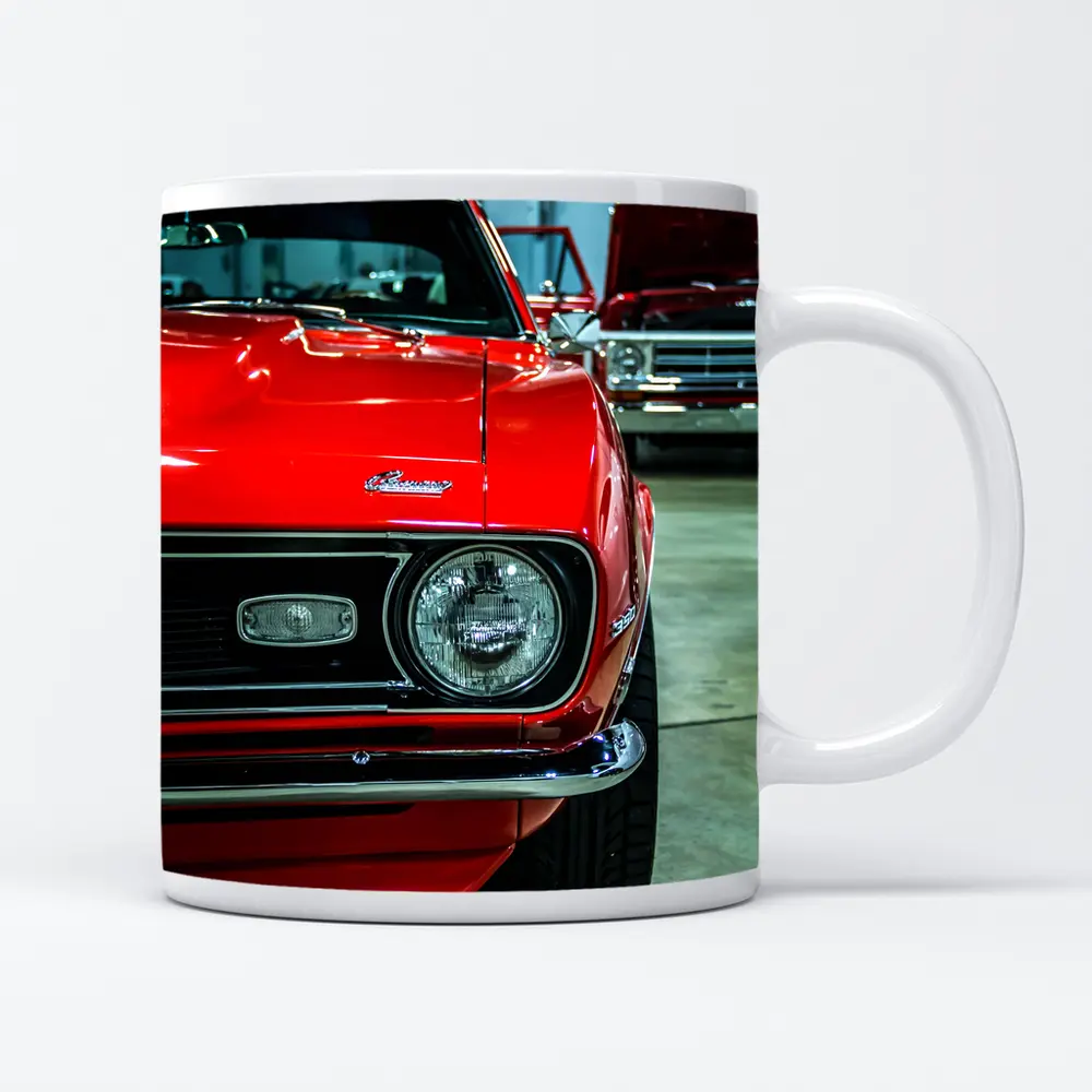 Chevrolet Camaro Red Muscle Car Garage – Mugs