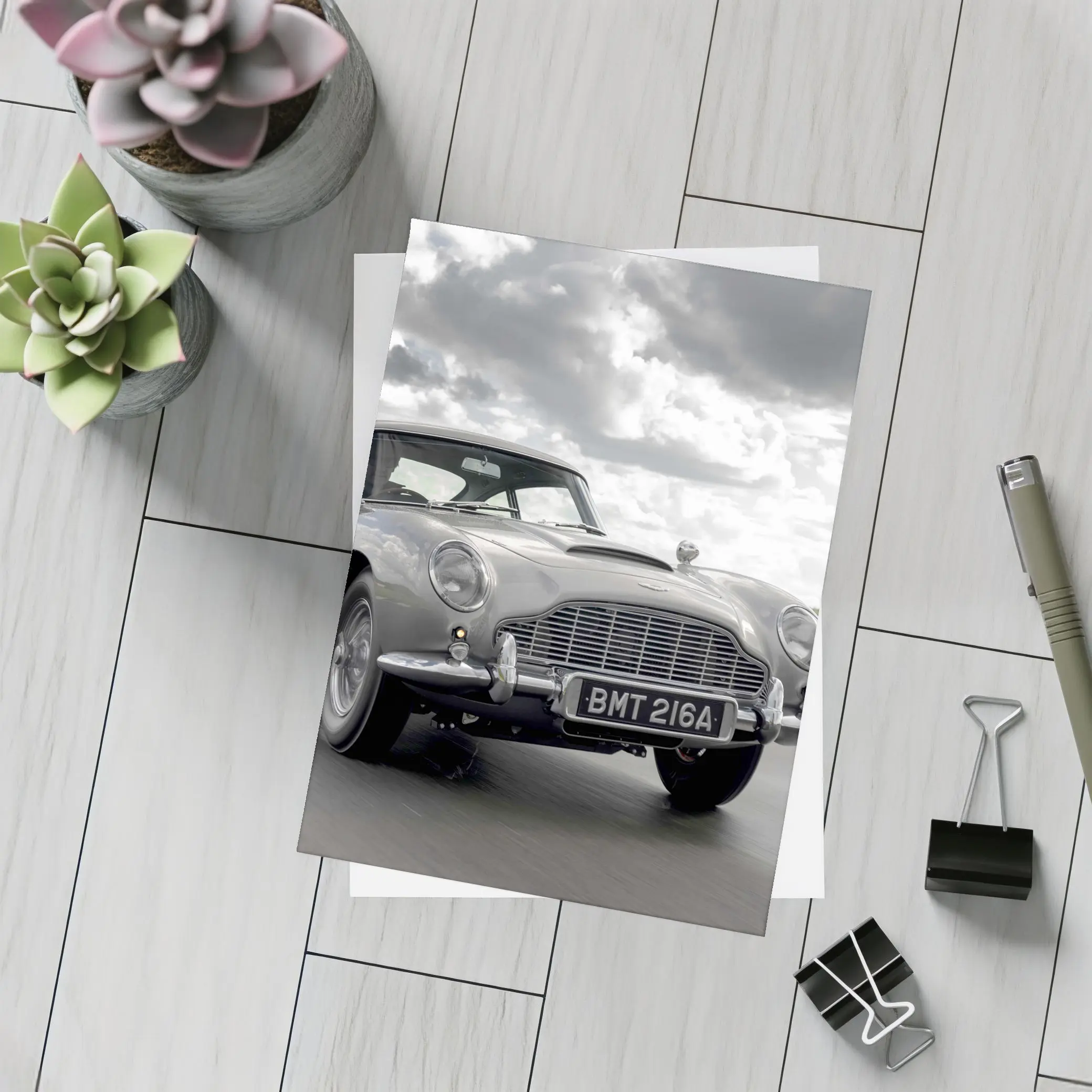 Aston Martin DB5 Silver Classic Track Drive – Postcards