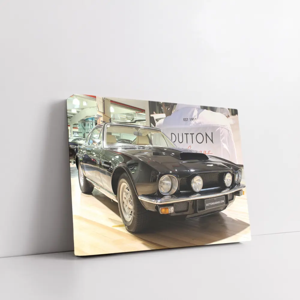 Aston Martin V8 Classic Black Showroom – Wall Art