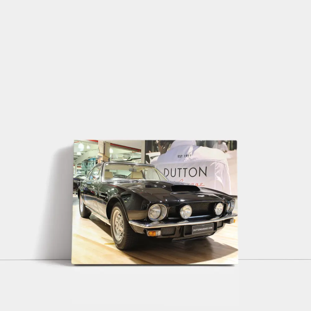 Aston Martin V8 Classic Black Showroom – Wall Art