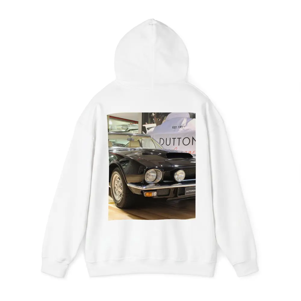 Aston Martin V8 Classic Black Showroom – Hoodies