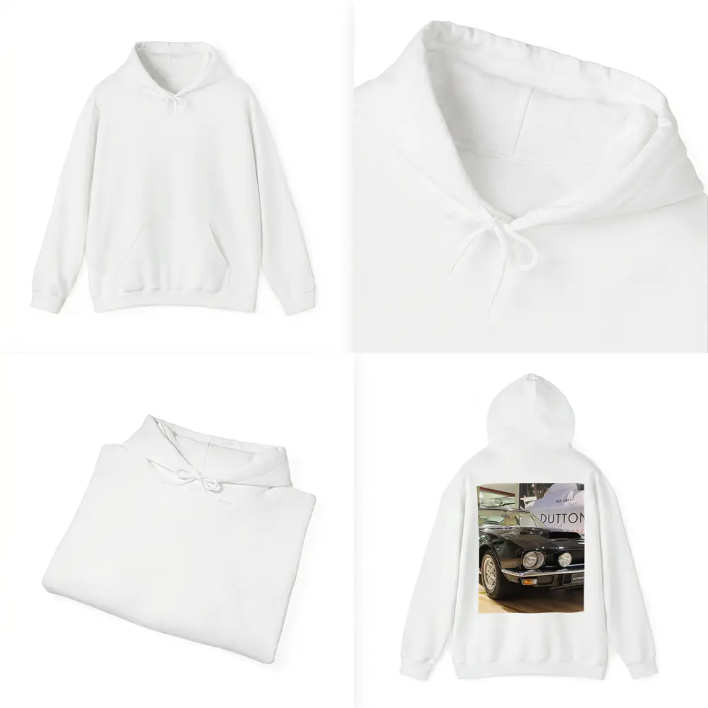 Aston Martin V8 Classic Black Showroom – Hoodies