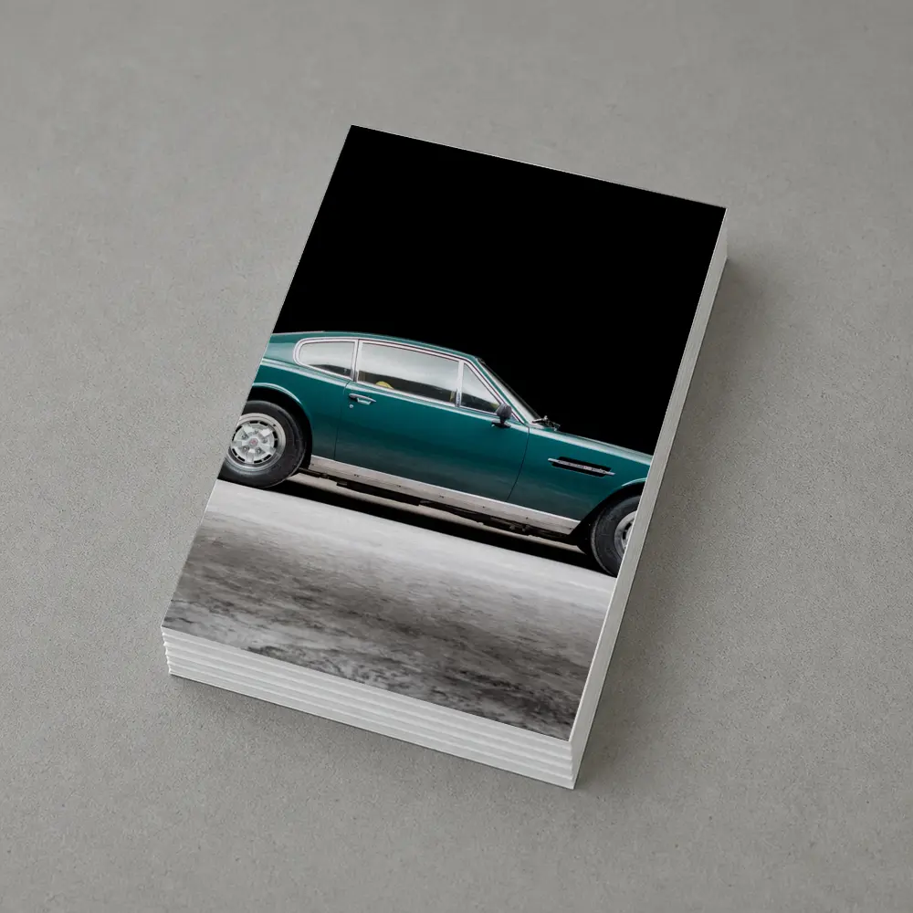 Aston Martin DBS Classic Green Studio Shot – Postcards